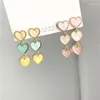 Backs oorbellen Koreaanse meisjes schattig Kawaii Love Heart Clips vrouwen geen doorboorde oorgat roze klip op niet -oren