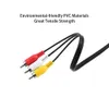 3,5 mm tot 3 RCA mannelijke audiokabels video AV kabel aux stereo jack cord 3rca standaard converterdraad voor luidspreker tv -doos cd dvd