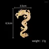 Brosches Retro Animal Dragon Brooch Metal Men's Suit Shirt Lapel Pins and Corsage Badge Fashion Jewelry Clothing Accessories