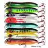 100mm 16.5g Pencil Fish Hook Hard Baits & Lures 6# Red Nickel Treble Hooks 8 Colors Mixed Plastic Fishing Gear 8 Pieces / Lot WHB-94