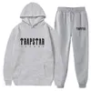 Menina de tracksuits masculinos Autumn/Winter Marca Trapstar Tracksuit Hoodie Conjunto de moletom da moda Sweetshirt Sorthirt 2 Peças Conjunto de Harajuku Sportswear G221007