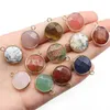 Pendant Necklaces Natural Stone Round Faceted Gemstone Exquisite Charms For Jewelry Making Diy Boutique Bracelet Necklace Accessories