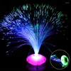 Table Lamps Colorful Changing Lamp Stand LED Home Decor Fiber Optic Night Light