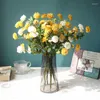 Decorative Flowers Beautiful Icelandic Daisy Fake Garden Home El Shopping Mall Decoration Wedding Pography Props Fleurs Artificielle