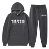 Menina de tracksuits masculinos Autumn/Winter Marca Trapstar Tracksuit Hoodie Conjunto de moletom da moda Sweetshirt Sorthirt 2 Peças Conjunto de Harajuku Sportswear G221007