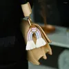 Keychains 3 pi￨ces tissage arc-en-ciel pour femmes boho porte-cl￩s fait ￠ la main cl￩s de pav￩