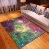 Carpets 3D Space Starry Sky Print Carpet Doormat Bedroom Area Rug Modern Solid Anti -Slip Blanket Livingroom Kitchen Home Decor