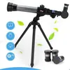 360 derece rotasyonlu Tripod Ayarlanabilir Monoküler Çocuklar Monoküler Teleskop Çocuklar Astronomik Teleskop Eğitim Oyuncakları