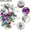 Decorative Flowers Spring Butterfly Wreaths Decoration Easter Garland Hanging Ornaments Props Wall Home Door Pendants