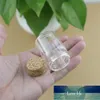 12pcslot 30ml DIY Mini Dilek Cam Şişeler Cork El Sanatları 37mm Boş Jars Cork Stopper Şeffaf Hatıra Konteyneri