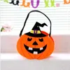 Halloween Toys Pumpkin Bags Pumpkin Candy Bucket Trick or Treat Holder Holder Bag Goodies For Boys Girls Party Favor Cosplay Home Decoratie