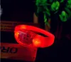 موسيقى التحكم في الصوت المنشط الصوتي الإضاءة LED سوار وميض تضيء UP Bangle Wristband Club Bar Bar Cheer Luminous Hand Ring Glow Stick Night Light