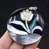 Anhänger Halsketten Natürliche Süßwasser Schwarze Muscheln Perlmutt Kleine Blume Charms Für Schmuck Machen DIY Halskette Zubehör 1PC