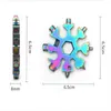 Buitengadgets 8 In1 Snowflake Key Ring Outdoor Survival Multifunctionele EDC Tool Camping Equipment Keyring Roestvrijstalen opener sleutel