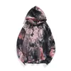 Hoodies للرجال Sweatshirts زوجين TIE-DYE SWEATER INS TREND فضفاضة مقنعين سترة طويلة الأكمام 2022 الخريف هوديي الجديد G221008