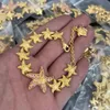 Mode designade halsband armband ￶rh￤nge sj￶stj￤rna pendelle havsresestil banshee medusa huvudportr￤tt 18k guldpl￤terad designer smycken 06