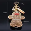 Porte-clés 2022 Mode Cookie Villain Crystal Sac Charme Femmes Big Gold Couleur Clé Accessoires Bijoux Porte Clef Femme KXHK13S01 T221006