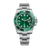 Super Factory Mens Watch Green Dial V5 40mm Asia 2813 Automatisk r￶relse Rostfritt st￥l Keramik Bezel Ref.116610 Sapphire Glass Luminous Armtwatch