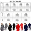 Męskie dresy niestandardowe męskie dres guit z hoodiesjoggers spodnie z zestawem jogging sport z kapturem sressuit zimowe Ćwiczenie G221011