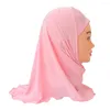 Hats Kid Girls Islamic Muslim Arab Scarf School Rhinestone Child Headwear Middle East Turban Ramadan Beanies Bonnet Hair Loss Fashion