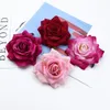 Fleurs décoratives 1/5 Pièces 10CM Velours Roses Tête Saint Valentin Cadeaux De Mariage Accessoires De Mariée Liquidation Décor À La Maison Artificielle