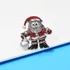 Brosches Cindy Xiang Rhinestone Winter Christmas Santa Clause for Women Fashion Shining Pin Party Decoration Jewelry