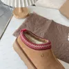 Dames tazz slippers bont dia's klassieke ultra mini-platform boot tasman slip-on les petites su￨de wol blend comfort winter designer laarsjes 35-40