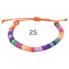 26 couleurs coloré bohême tissu bracelets porte-bonheur à la main ligne Bracelet chanceux amitié dragonne mixte en gros