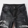 Jeans de designer de 20sss, desgosto de jeans, rasgado motociclista slim fit motocicleta jeans para moda de moda jean mans cal￧as derramar hommes #840