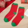 Accessoires de mode hiver chaud épaissir corail polaire chaussettes pour femmes dessin animé mignon chaussette de noël wapiti chaussettes de sol drôle cadeau de noël