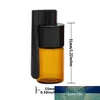 1Pcs 36mm51mm Portable Glass Bottle Snuff Snorter Acrylic Pill Case Random Color