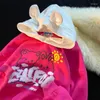 女性のパーカーの耳はフード付きかわいい特大の女性カジュアルルーズプルオーバーカワイイフーディーストリートウェア冬の厚い