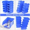 Storage Boxes Bins 10cs 10X9.5X5cm Stackable Creative Component Plastic Container Garage Rack Tool Organize 221008