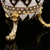 Jewelry Pouches Qifu Creative Concise Black And White Faberge Egg Gift Boxes For Jewellery