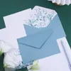 ギフトラップサプライパーティーウェディンググリーティング招待状カード印刷フラワーラブノート花柄の紙の手紙エンベロープセット