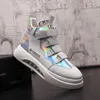 Italia Designers Abito da sposa Scarpe da festa Fashion High-Top Vulcanize Sneakers casual Punta tonda antiscivolo Fondo spesso Stivali da passeggio per il tempo libero da lavoro