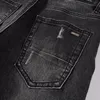 20SS dise￱ador para hombres jeans desgastados motociclista de motociclistas delgados de fit de hombres para hombres s de moda jean pantalones vertidos hommes #840