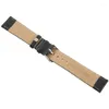 Watch Repair Kits 3X 20Mm PU Leather Color Black Bracelet Fashion