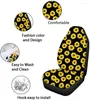 Car Seat Covers 11 Sunflower Auto Parts 2 Front Cover Steering Wheel Center Console