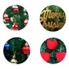 Kerstdecoraties 45/60 cm LED -kunstmatige boom met Pinecone Santa Bow Lint Ornamenten 54DC