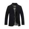 Herrenanzüge Herrenmode Herren Blazer Jacke Baumwollmantel Lässig Militärstil Marke Mann Kleidung Plus Größe M-4XL