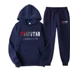 Tracksuits voor heren FW Trapstar Men Women Tracksuit Brand Gedrukte Streetwear Sportswear Warmtwo stukken Set Hoodie Pants Jogging Hooded G221010