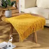 Deken Aesthetic Nordic Knitted Throw Blanket op het bed Sofa Throw Travel TV Blanket Soft Handdoek Bed R230616