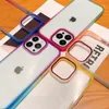 Gradient Colors Shockproof Phone Cases Case for IPhone 14 13 12 11 pro max plus Crystal Rainbow Protective Cover