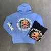 Designer certifié CPFM Sweat à capuche sale tresse visage souriant JERRY marque moussant dessin animé Graffiti brouillard pull à capuche mode