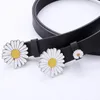 Belts Fashion Belt For Women Punk Designer Daisy Flower Ladies Long jeans taille riem dunne leer van dames