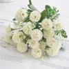 Decorative Flowers Artificial Fake Plants Bouquets Wedding Home Display Decoration Diy Craft Simulation Pink Silk