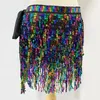 Stage Wear 25 Colors Belly Dance Accessories Women Hip Scarf Tassel Sequins Belt Girls Dancing Waist Accessory