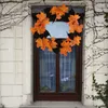 Kwiaty dekoracyjne Halloween Wreńczyk nietoperzy 28/40 cm Duży baza kwiat Farmhouse Garland Front Drzwi Wiszący na wesele