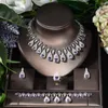 Halskette Ohrringe Set HIBRIDE Ankunft Und Ohrring Lila Farbe Schmuck Für Frauen Braut Zubehör Nigeria Hochzeit Bijoux N-997